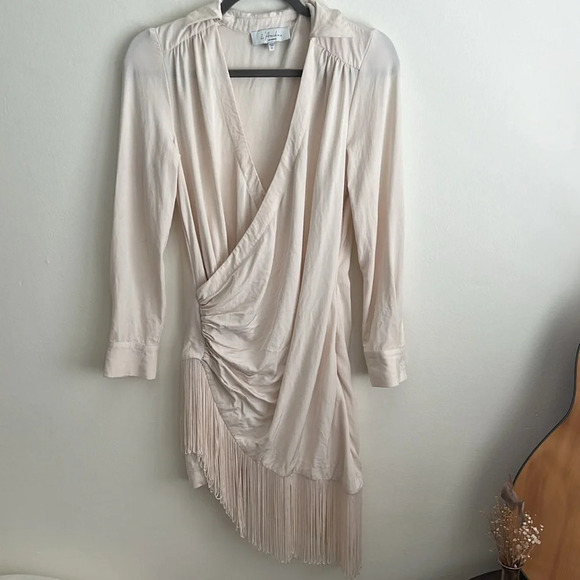$328 L'ACADEMIE SILKY FRINGE ROYCE DRESS LPA FOR LOVE LEMONS STONE COLD FOX BOHO - Picture 8 of 15